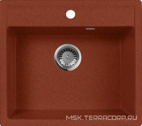 Мойка кухонная AquaGranitEx M-56 красный марс| 50x56x20