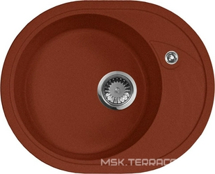 Мойка кухонная AquaGranitEx M-18l красный марс| 46x57x18