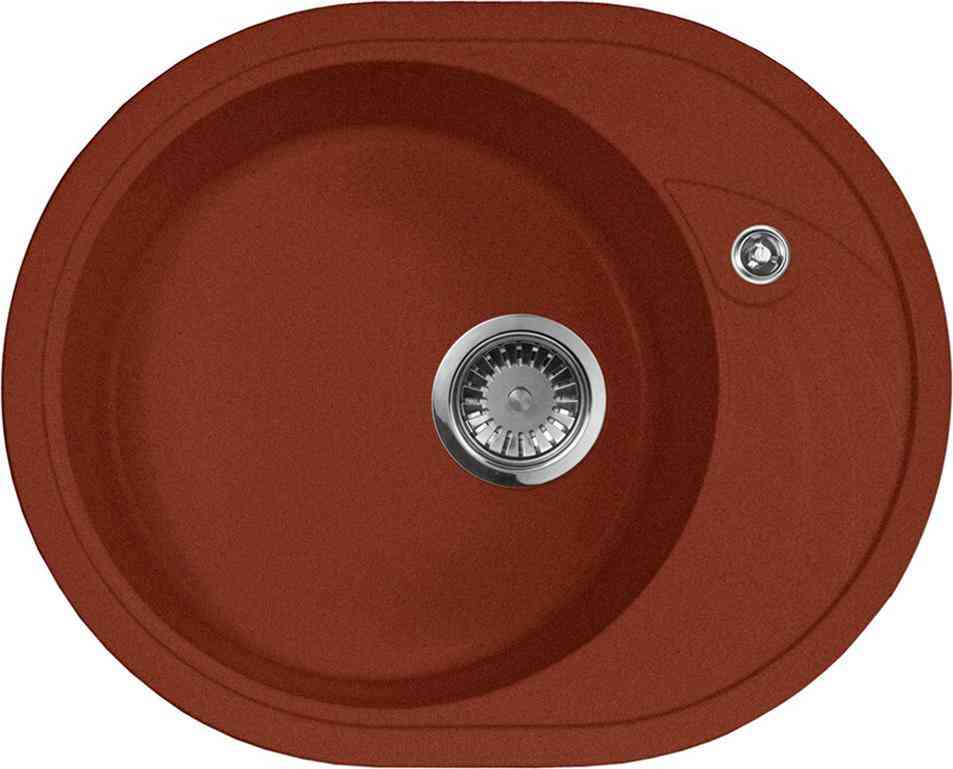Мойка кухонная AquaGranitEx M-18l красный марс| 46x57x18