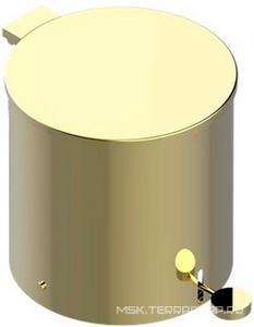 Ведро с крышкой и педалью, d200mm (цв. латунь (Luxbrass))  ZZ THG Versailles G14-D03-00713CL