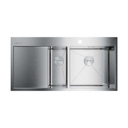 Мойка кухонная Omoikiri Akisame 100-2-IN-R нержавеющая сталь| 51x100x20