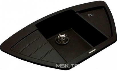 Мойка кухонная Lava A2 черная| 51x93x18