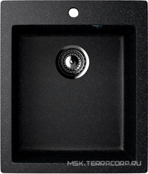 Мойка кухонная Ulgran U-404-308 черная| 49x42x19