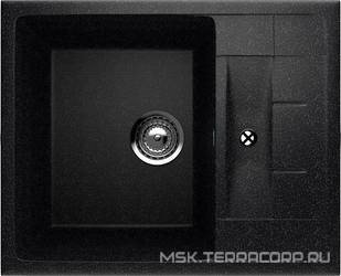 Мойка кухонная Ulgran U-207-308 черная| 49x61x19