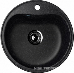 Мойка кухонная Ulgran U-100-308 черная| 49x49x18