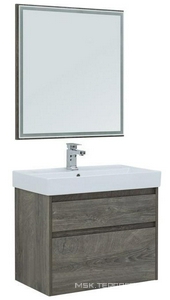 Зеркало  75 см, с подсветкой, цв.дуб рошелье ZZ Aquanet Nova Lite 242258