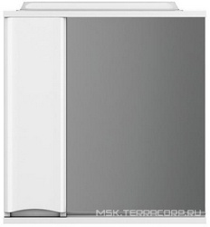 Зеркало-шкаф, 80 см, с подсветкой, левое, для мебели Like, цв.белый ZZ