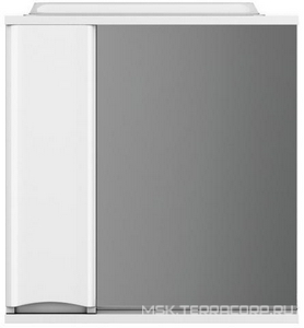 Зеркало-шкаф, 80 см, с подсветкой, левое, для мебели , цв.белый ZZ AMPM Like M80MPL0801WG