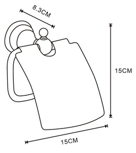 Держатель туалетной бумаги  ELVIA с крышкой, цв.золото, ZZ Azario Универсал AZ-91110G