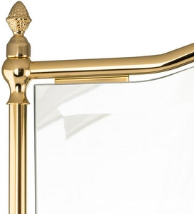 Зеркало прямоугольное h87х 65см, в металлической раме, (цв.золото),  ZZ Migliore Mirella 17320