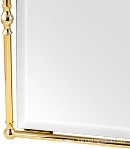 Зеркало прямоугольное h87х 65см, в металлической раме, (цв.золото),  ZZ Migliore Mirella 17320