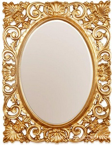 Зеркало прямоугольное в дерев. резной раме 73хh95см, (цв. oro), крепёж в компл., Tiffany ZZ Tiffany Универсал TW01939