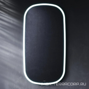 Зеркало Func 65x124см, прямоугольное с окрыглыми краями, с контурной LED-подсветкой, ИК- сенсором AMPM FUNC M8FMOX0651WGH
