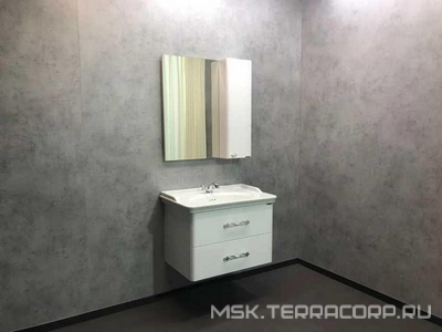 Зеркало-шкаф ""-80 см, цв.белый ZZ Comforty Неаполь 00004147561