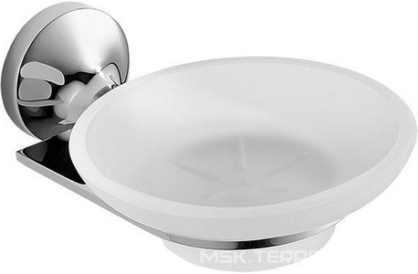 Мыльница настенная, хром/матовое стекло  ZZ Iddis Mirro MIRMBG0I42