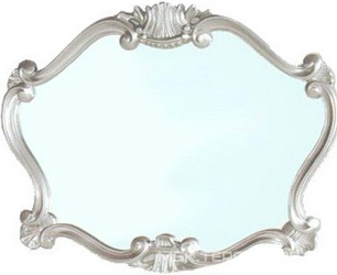 Зеркало прямоуг. в дерев. резной раме 92хh70см, (цв. Bi puro), крепёж в компл., Barocco ZZ