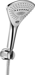 Душевой гарнитур Fizz 3s  (настенный держатель, лейка, шланг), хром XX