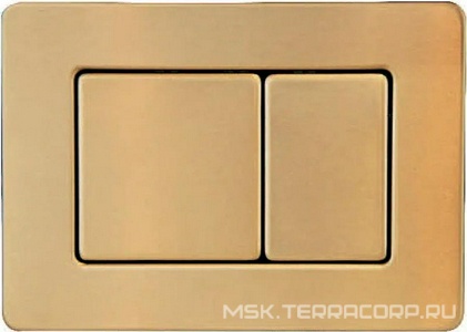 Клавиша двойного смыва Boheme 650-G для инсталляции, нерж.сталь Gold, цвет золото, ZZ Boheme Универсал 650-G