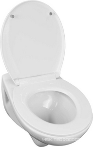 Унитаз подвесной  355х550х410 безободковый, с быстросъем. сиденье с микролифт в компл., цв. белый  ZZ Loranto Fredo CS-WH8005