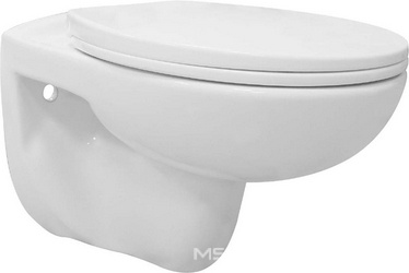 Унитаз подвесной Fredo 355х550х410 безободковый, с быстросъем. сиденье с микролифт в компл., цв. белый  ZZ