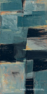 Керамогранит для пола и стены Alpas Euro Victoria Deco Art Teal 80x160 n178285