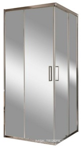 Душевой уголок 1000х1000хh1950мм, квадрат, (стекло прозрачн.5мм, фурн.цв.хром),  ZZ BelBagno Luce LUCE-A-2-100-C-Cr