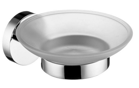 Мыльница настенная, (цв.хром / стекло мат.),  ZZ Swedbe Attribut 9814