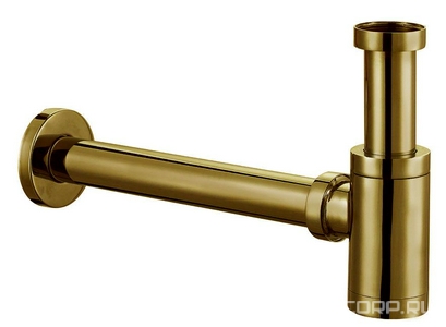 Сифон для раковины 1*1/4, цилиндр, без донного клапана, цв. бронза, ZZ Azario Универсал AZ-108-BR