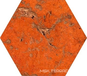 Cotto Del Campiano Rosso Siena Esagone ZZ 15.8x18.3