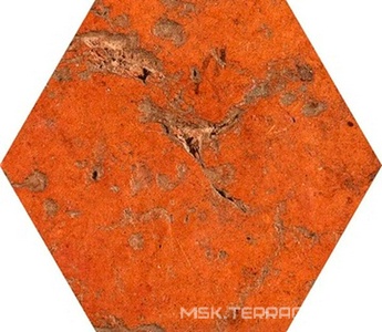 Керамогранит для пола и стены CIR Cotto Del Campiano  Rosso Siena Esagone 15.8x18.3 1080615