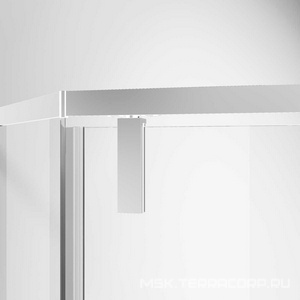 Душевой уголок 1000х1000хh1950мм, 5-ти угольный, распашн.дверь правая/левая, с 2 неподв.сегмент.(ст.прозр.6мм Easy Clean, фурнит.цв.хром),  ZZ Vincea Slim-N VSP-4SN100CL