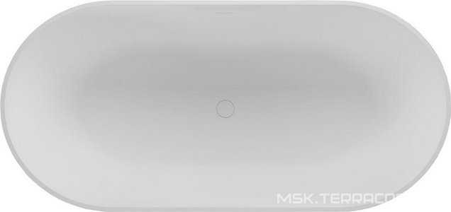 Ванна 1700х800хh560мм, отдельностоящая, интегрир.слив перелив, д/к в цвет ванны в компл.,(иск.камень Solid Surface цв.белый мат), Vincea ZZ Vincea Ванны VBT-4S04MW