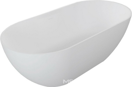 Ванна 1700х800хh560мм, отдельностоящая, интегрир.слив перелив, д/к в цвет ванны в компл.,(иск.камень Solid Surface цв.белый мат), Vincea ZZ Vincea Ванны VBT-4S04MW