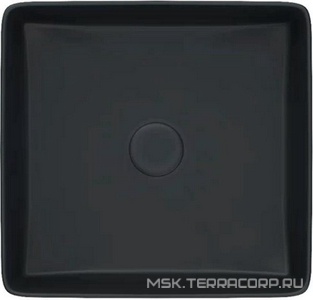 Раковина - чаша IDDIS Slide SLIBM01i27, 36x36x11 см, БЕЗ отверстия под смеситель, цв.черный, ZZ Iddis slide SLIBM01i27