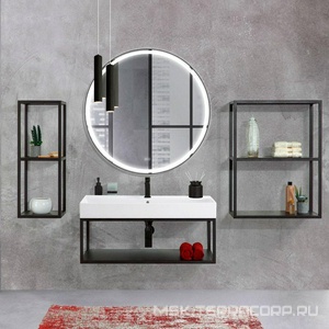 Зеркало круглое 1007x30мм со встроенной подсветкой, сенсорным выключателем и подогревом,12V, 220-240V,  ZZ Cezares Cadro CZR-SPC-CADRO-1000-LED-TCH-WARM