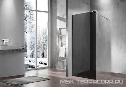 ЗАПЧАСТЬ  Неподвижное стекло для двери Extra SFG-1E220CG, стекло тонированное ZZ Vincea Exrta SFG-1E220CG