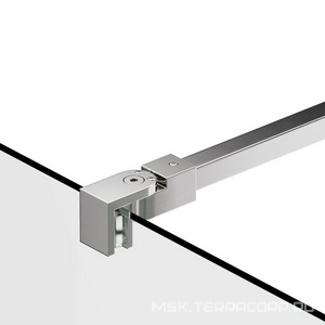 Душевая перегородка Berges  140xh200, профиль хром матовый, стекло 8 мм прозрачное ZZ Berges Sky 064007