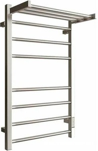Полотенцесушитель электрический с полкой 80х50 см, скрытый монтаж, цв.хром, KL Двин Fs Plaza Neo 4657795054501