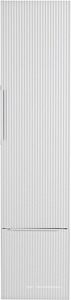 Колонна подвесная с распашныой дверью, с зеркалом внутри, выдвижным ящиком, реверсивная, 35x38x150см, (цв.Bianco opaco),  ZZ Cezares Premium 55506