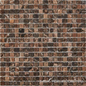 Мозаика 219 Dark Emperador (чип15x15) 30,5х30,5 Мастера Керамики Glass 219