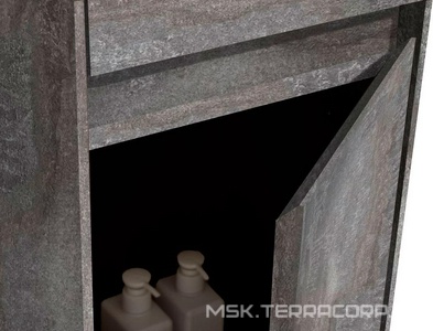 Шкаф подвесной h1500x350x300мм, 2 двери, петли справа/слева, (цв.G.Stone),  ZZ Vincea Chiara/Luka VSC-2CL150GS