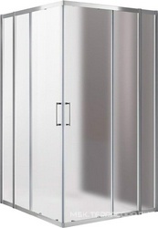 Душевой уголок 1100(1080-1105)х1100(1080-1105)хh1900мм, квадрат, (стекло текстурное Punto 6мм, фурн.цв.хром), Molveno ZZ