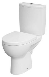 Унитаз-компакт напольный, безободковый, сиденье с микролифтом в компл. цв. белый, ZZ Cersanit parva S-KO-PA011-3/6-COn-DL-w