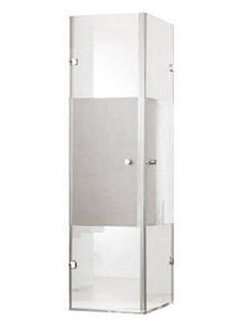 Распашная складыв. дверь для ниши НЕСТАНД.РАЗМЕР 113,5хh194см (стекло матовое Sand Plus 6мм,проф.белый,крепл.слева)  XX Huppe Huppe 501 Design 510959092315