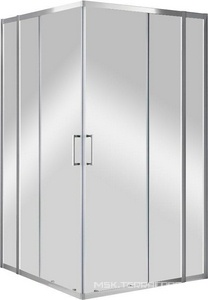 Душевой уголок 1100(1080-1105)х1100(1080-1105)хh1900мм, квадрат, (стекло прозр.Idrorepellente 6мм, фурн.цв.хром),  ZZ Cezares Molveno MOLVENO-A-22-90+20-C-Cr-IV