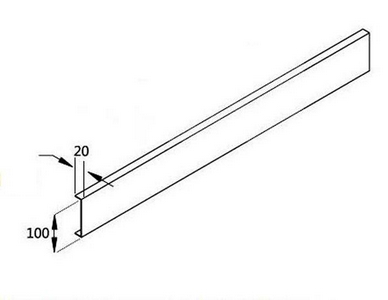 Экран для прямоугольного душевого поддона 1200х900хh100мм, из двух частей, (алюмин. цв.белый), Cezares ZZ Cezares Универсал TRAY-AS-AH-120/90-100-SCR