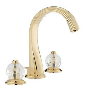 Смеситель для биде, на 3 отв., с д.к., (цв. золото (Dore)) Mandarine cristal clair ZZ THG Mandarine Cristal CL U1D-F01-2151