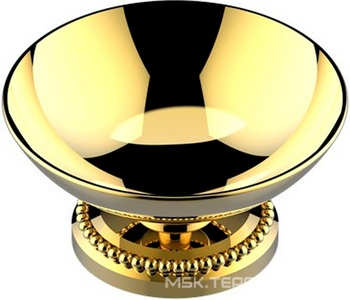 Мыльница настольная, металл. d 100mm (цв.бронза (Bronze brillant))  ZZ THG Versailles G14-D01-00544