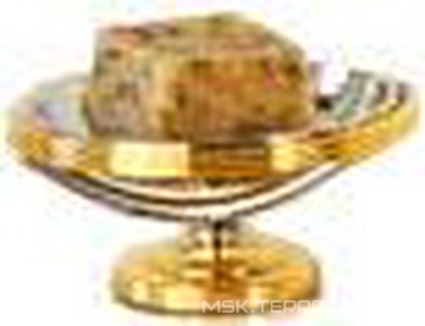 Мыльница настольная (хром/золото)  ZZ Pomd'or Dina 16.60.50.003