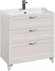 Тумба напольная "Леон" 80 см., БЕЗ раковины,  цвет дуб белый ZZ